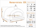 Picture of Four a pizza et pain BUENAVENTURA Noir 120cm