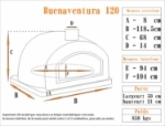 Picture of Four a pizza et pain BUENAVENTURA Rouge 120cm