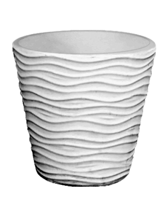 Image de Vase en Pierre Vieillie  avec motif  V129R