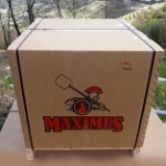 Picture of Four a Bois Maximus Rouge avec Chariot Atlas