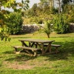 Picture of Table et Bancs de Jardin TRONC TO3003A