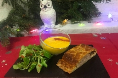 Pâté Lorrain et velouté de potimarron