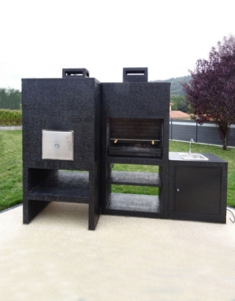 Image de Barbecue Ligne Moderne avec Four et Evier AV100M