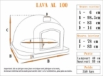 Picture of Four à bois et pizza LAVA AL 100 cm