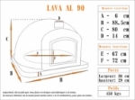 Picture of Four à bois LAVA AL 90 cm