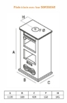 Picture of Poêle à bois avec Four DORDOGNE PF028F