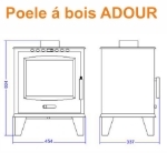Picture of Poêle à bois Rustique ADOUR PF036F