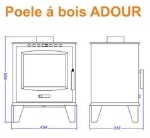 Picture of Poêle à bois Rustique ADOUR PF036F