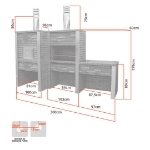Picture of Barbecue Pierre et Briques avec Four et Évier CS3070F