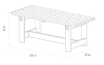 Picture of Table avec Bancs de Jardin TO3002A 