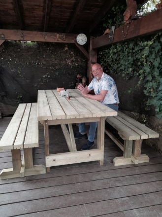 Image de Table avec Bancs de Jardin TO3002A 