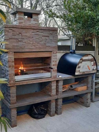 Image de Barbecue en Pierre Reconstituée avec Evier AV275F