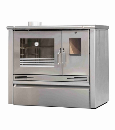 Image de Cuisinière a bois INOX HUGO PF005F