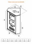Picture of Poêle à bois d'angle avec Four RHONE PF026F