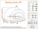 Picture of Four a pizza et pain BUENAVENTURA Noir 90 cm