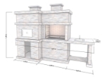 Picture of Barbecue en Pierre et Four a Bois PR4740F