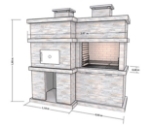 Picture of Kit barbecue fixe en pierre avec four PR4730F