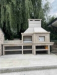 Picture of Barbecue en granit avec four a Pizza GR66F