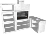 Picture of Barbecue Moderne d'angle AV14B