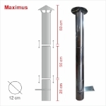 Picture of Cheminée INOX pour MAXIMUS 100cm AC31F