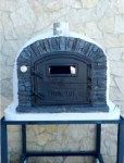 Picture of Four a bois et pizza VENTURA Noir AL 110 cm