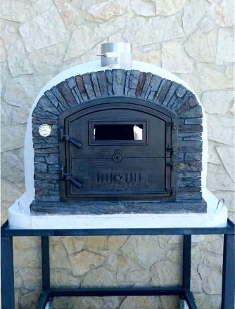 Image de Four a bois et pizza VENTURA Noir AL 110 cm