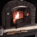 Picture of Four a bois et pizza VENTURA Noir AL 110 cm