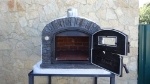 Picture of Four a bois et pizza VENTURA Noir AL 110 cm