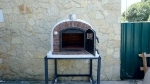 Picture of Four a bois et pizza VENTURA Rouge AL 110 cm