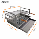 Picture of Grilloir à encaster en Inox 63x44 AC79F